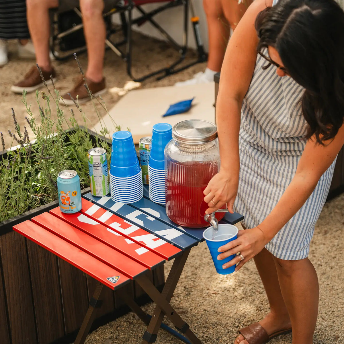Compact Camp Table 20™ - USA Anniversary Deluxe